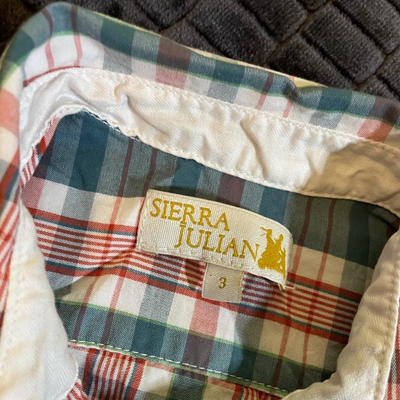 5 for$20-Sierra Julian Plaid Button-up Toddler shirt-Size 3-Great used condition - Picture 5 of 5